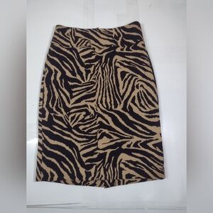 Leslie Stuart Zebra Print Women's Skirt Size (4)